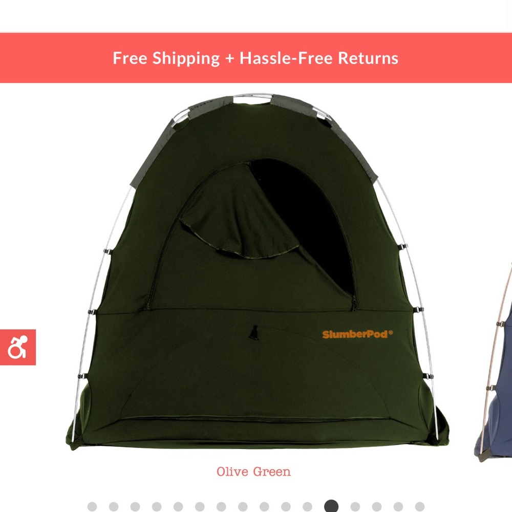 Brand new slumberpod in olive green